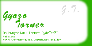 gyozo torner business card